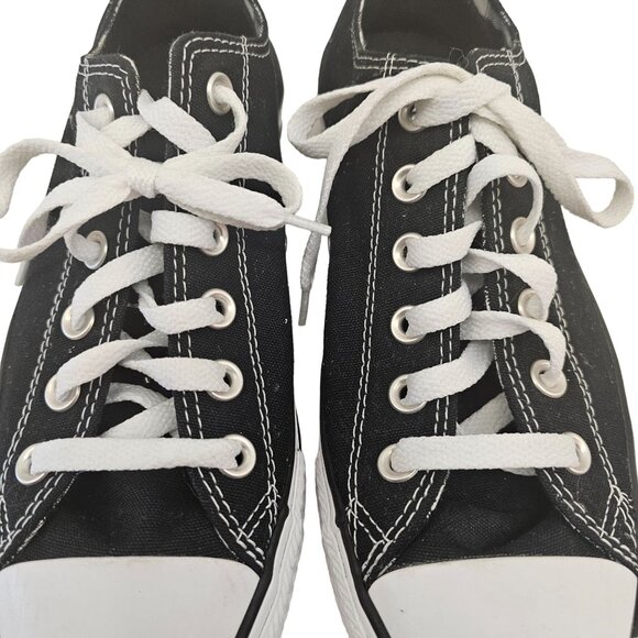 Converse Women's All Star Black Canvas Low-Top Sneakers Size 9 - Picture 6 of 11